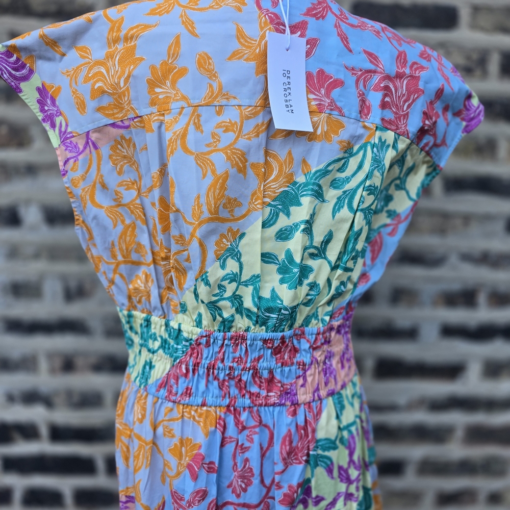 Derek Lam Multicolor Floral Patchwork Maxi Dress … - image 6